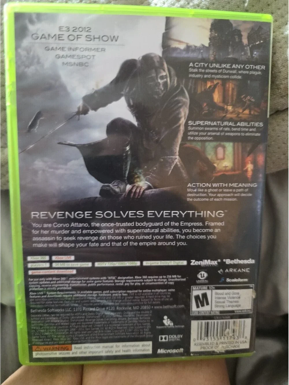 Dishonored - Microsoft Xbox 360